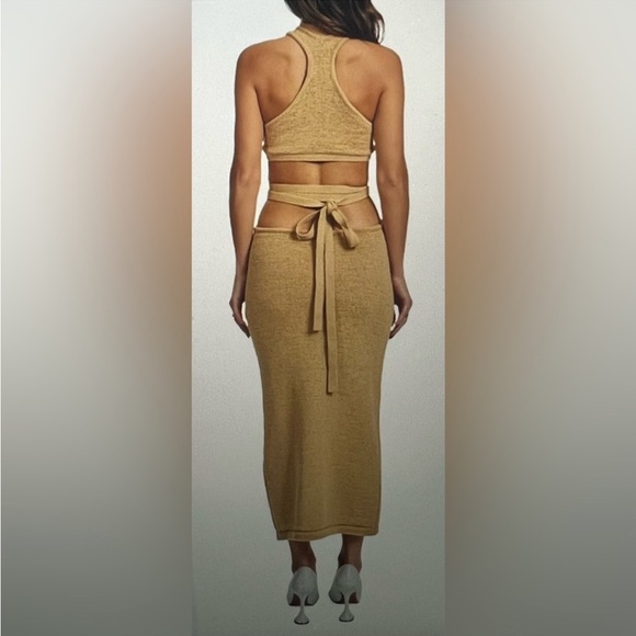 Cult Gaia NWT Aziza Knit Dress in Sand 🤩 - Picture 4 of 13